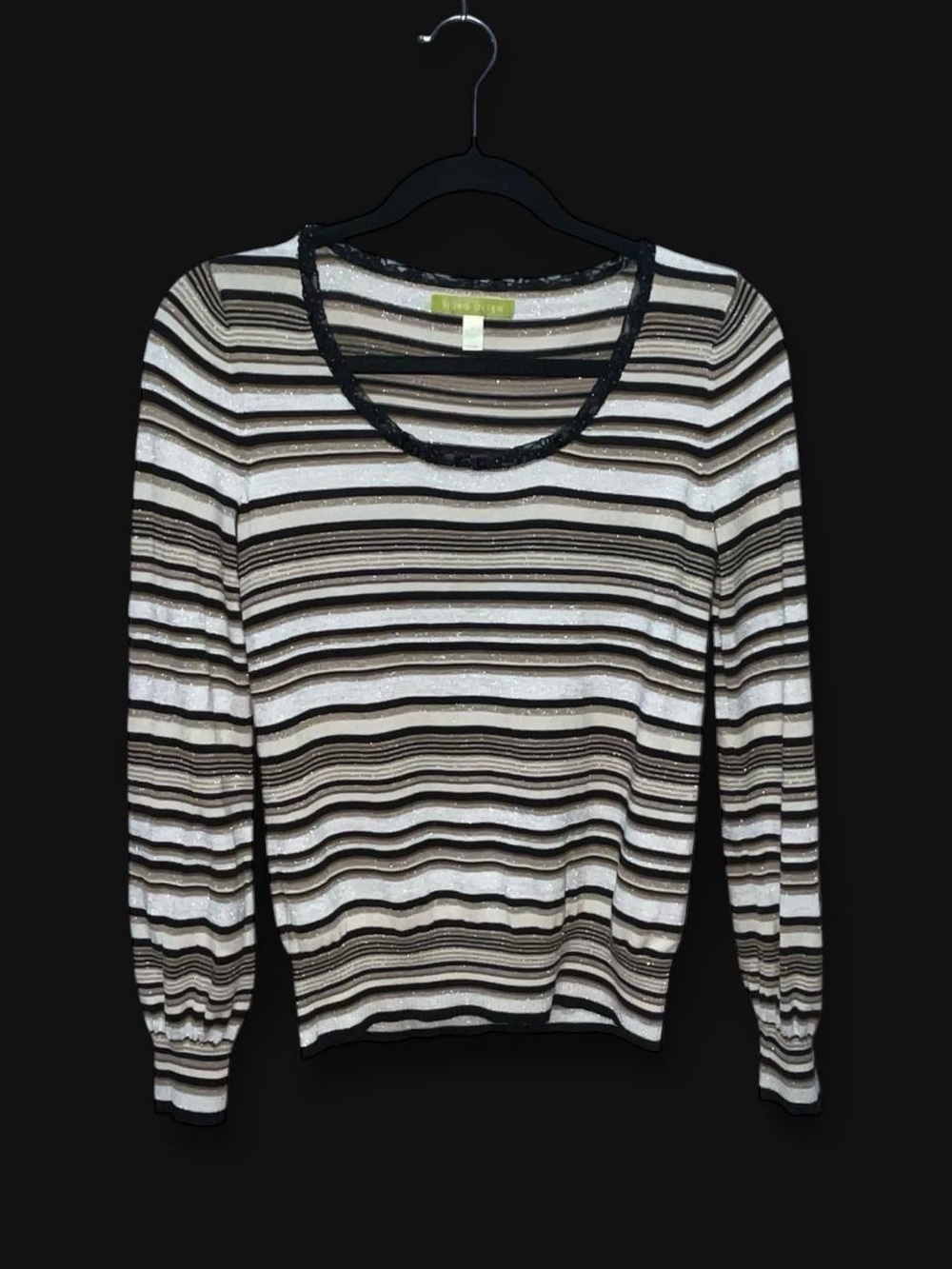 Sigrid Olsen Striped Crewneck Sweater